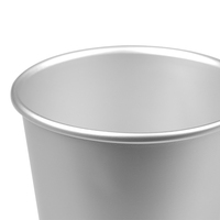Vaso Reutilizable de Aluminio Plateado para Fiestas, Campamentos y Actividades al Aire Libre, Ecológico, Ligero, Estilo Clásico, con Logotipo que Cambia de Color