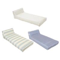 Lit flottant gonflable pour l'eau, chaise longue gonflable, chaise flottante amovible pour la plage, le lac, le jardin, canapé de piscine
