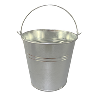 Vente en gros de mini seaux en fer galvanisé pour la décoration de jardin et de maison, petits seaux en métal avec poignée pour bougies, cadeaux, plantation de fleurs