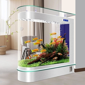 Bể cá bể cá phòng khách gia đình thủy tinh nhỏ không nước sinh thái bể cá lớn lọc đáy cá vàng bể Rùa - Product Image 2