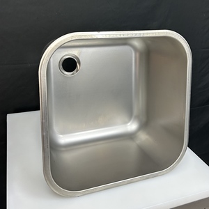 VICTORY KITCHEN Évier de cuisine carré fait à la main en acier inoxydable de haute qualité pour fournitures d'hôtel et de restaurant - Product Image 2