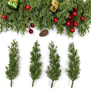 Foglie di Felce Artificiali in PE, Decorazione per Albero di Natale, Pendente a Foglia di <span class=keywords><strong>Vite</strong></span>, Decorazione per Celebrazioni Festive, Foglie di Pino - Product Image 1