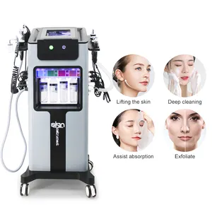 2024 H2 O2 Hydro Petite Bulle D'oxygène Jet Rf Resserrement De La Peau Dermabrasion Hydro Machine Faciale 8 En 1 Instrument De Gestion De La Peau