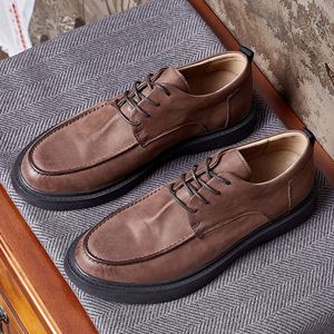 รองเท้าลำลองผู้ชายพื้นนิ่ม1 2025, รองเท้าหนังลำลองสไตล์อังกฤษสำหรับนักธุรกิจชายสไตล์เกาหลี - Product Image 4