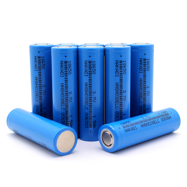 High Discharge 18650 Lithium Ion Battery Grade a 3.7V 1500mAh Rechargeable Cell for DIY 12V E-Bike, Power Tools, Solar Energy