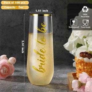 Flûte Tengqun 9 oz en verre PET, haute qualité, recyclable, transparente comme du cristal, personnalisable, pour vin rouge transfrontalier - Product Image 4