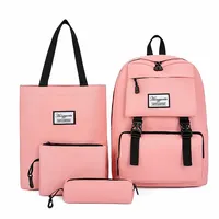 Nuovo design moda 4 pezzi per set borse per bambini zaini scuola media per adolescenti 2 acquirenti