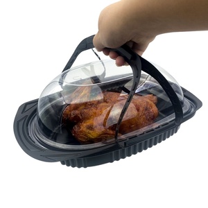 Fábrica al por mayor para llevar cajas de embalaje de plástico PP de alta calidad contenedor de pollo asado - Product Image 1