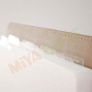 Marque-page flottant autocollant transparent personnalisé en plastique PP, séparateurs minimalistes pour agenda et carnet - Product Image 2