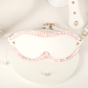 Set Bondage SM Fetish per Coppie, 6 Pezzi <span class=keywords><strong>Sexy</strong></span> in Pizzo da Cameriera: Manette, Cavigliere, Frusta, Corda, Benda per Occhi, Collare di Contenimento MUQU - Product Image 5