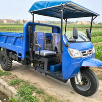 Tricycle cargo diesel entièrement fermé, économique en carburant, durable, pour la livraison de courses en ville et en zone rurale