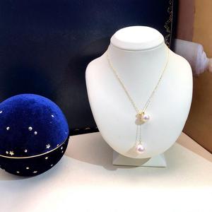 Collier de style princesse luxueux Wenchi avec pendentif en perle d'eau douce de 8 à 11 mm, lumière naturelle intense, design élégant pour la clavicule - Product Image 3