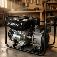 Moteur à essence OHV 7,5 CV 212 cm³ de qualité commerciale 170F 4 temps refroidi par air Euro 6 à démarrage électrique pour utilisation avec générateur
