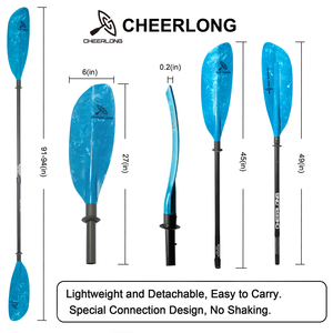 Sup Stand up Paddle Board Accesorios Eje de fibra de vidrio Paddle Tabla de surf Oar Accesorio 3 Sección Stand up Paddle - Product Image 2