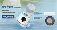 Bouteille d'eau hydrogénée Suyzeko 4000ppb+ avec support d'installation à alimentation par batterie, portable