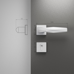 Guangdong-manopola Hardware senza vittorie di lusso in legno serratura maniglia della porta per Pakistan con serratura e chiave - Product Image 5