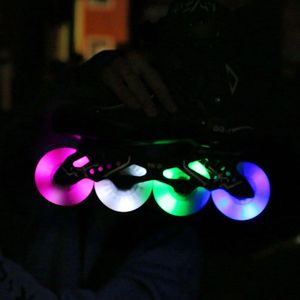 Patins à Roues Alignées et Patins à <span class=keywords><strong>Glace</strong></span> en Carbone, Frein Plat 90A, Roues Lumineuses Résistantes à l'Usure - Product Image 5