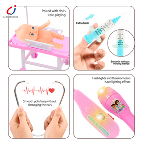 Trousse de jeu portable Chengji : Kit médical d'imitation pour <span class=keywords><strong>docteur</strong></span> et infirmière, avec <span class=keywords><strong>valise</strong></span> d'équipement éducatif - Product Image 3