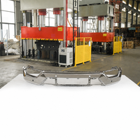 Bumper Depan Chrome Ford F-150 21-23 dengan Lubang Lampu Kabut dan Lubang Sensor untuk Truk Pikap