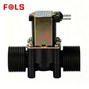 Válvula Solenoide de Plástico de Temperatura Media 2W 12V 24V 220V para Control de Agua, Aire y Gas, Certificación OEM GS, Orificio de Flujo de 25mm - Product Image 1