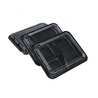 Usine En Gros En Plastique Déjeuner Bento Boîte PP Matériel À Emporter Conteneur Alimentaire Blister Plateau Processus Vaisselle Utilisation