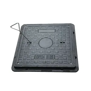 Light Series Circular Manhole Cover With Pressure Construction Double Seal Recessed Ductile Iron Cover And Frame