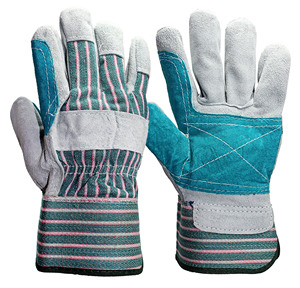 قفازات عمل كندية من جلد البقر المشطور عالية التحمل، قفازات أمان صناعية طويلة الأمد بسعر مناسب - Product Image 4