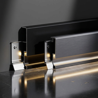 Plinthe en alliage d'aluminium LED fournie directement par le fabricant pour une finition de bord invisible