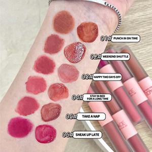 Vente chaude faible saturation étanche longue durée brillant miroir mat châtaigne étudiant rouge à lèvres brillant à lèvres - Product Image 3