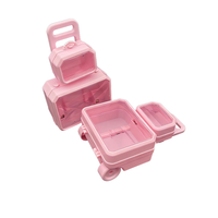 Caja de Plástico con Forma de Mini Maleta Ecológica FANG YUAN al por Mayor, Linda Caja de Almacenamiento para Joyas y Accesorios para Niños