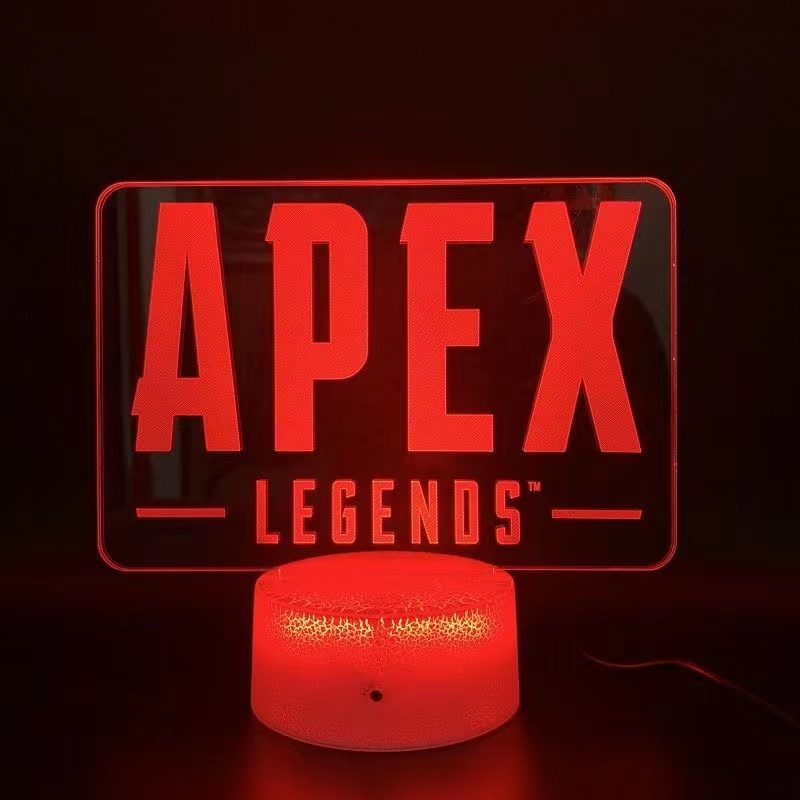 APEXLEGENDSのLEDランプ3D映画名レターナイトライト