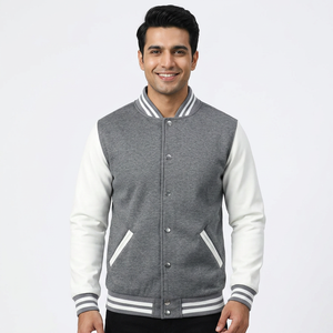 New Arrival Men Baseball Jacket 2026 Fashion Design Wine <b>Red</b> Mens Slim Fit College Varsity CollegeBaseballjacket for men - Product Image 1