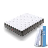 Vente en gros d'usine en Chine matelas compressé bon marché matelas king size dans une boîte matelas à ressorts ensachés fournisseurs en gros