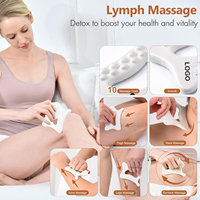 OEM Outil de massage corporel et facial en céramique 6-en-1 Gua Sha, drainage lymphatique, points de pression, sculpture du visage, planche Guasha, logo personnalisé