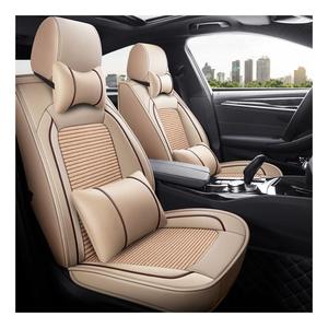 Fundas de asiento de coche de 5 asientos de cuero de negocios de seda helada para Ecosport Vios Bmw Crown Mini Solara <span class=keywords><strong>Explorer</strong></span> A8 Altima Santa Fe Lulu An16 - Product Image 3