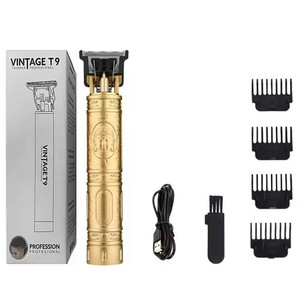 VENTE FLASH T9 0mm Tondeuse à cheveux électrique pour homme, tondeuse sans fil, machine à couper les cheveux professionnelle, tondeuse à barbe rechargeable - Product Image 1