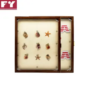 فيراني دبوس عرض القضية-دبوس جمع عرض للميداليات العسكرية ، الشاطئ العلامات ، مجوهرات Pi الظل إطار صندوق