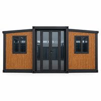 Maisons modulaires en conteneurs de 40 pieds, 3 chambres, avec structure en acier, pour projets de entrepreneurs et logements de chantier
