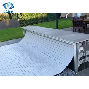 Couverture de <span class=keywords><strong>piscine</strong></span> carrée en PVC durable <span class=keywords><strong>pour</strong></span> extérieur, avec <span class=keywords><strong>volet</strong></span> roulant <span class=keywords><strong>électrique</strong></span> en acier, <span class=keywords><strong>pour</strong></span> <span class=keywords><strong>piscine</strong></span> familiale - Product Image 6