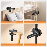 Support universel réglable à pince pour lampe LED, accessoires de bricolage, vis de fixation, support de lampe de bureau en métal et plastique, clip pour micro de diffusion