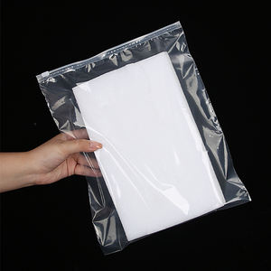 Высококачественный полиэтиленовый пакет с логотипом на заказ, прозрачный матовый полиэтиленовый пакет на молнии, полиэтиленовые сумки на заказ с логотипами - Product Image 2