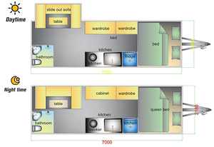 <span class=keywords><strong>Camping</strong></span>-<span class=keywords><strong>car</strong></span> RV Caravan Camper Remorque Mobile à vendre Maison mobile confortable et fiable avec un intérieur spacieux pour l'aventure - Product Image 2