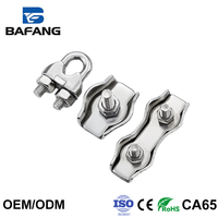 Collier de serrage métrique en acier inoxydable 304 pour câble, boulon en U, fixation de câble, M2-M32, 2-32mm, pour câble d'ascenseur et équipement de levage