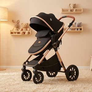 <span class=keywords><strong>Passeggino</strong></span> per Bambini Omologato EN1888 con Manico Reversibile in PU, Telaio Pieghevole in Lega di Alluminio e Sistema di Freno a Pedale Singolo - Product Image 2