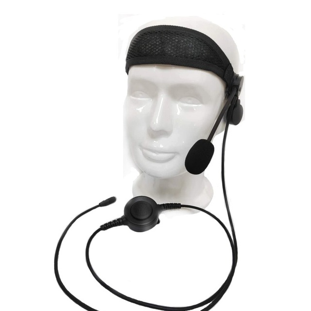 Communication Ear Headphone Single-side Two Way Radio Earpiece Microphone Walkie Talkie Headset 60cm Cord No Noise Cancellation