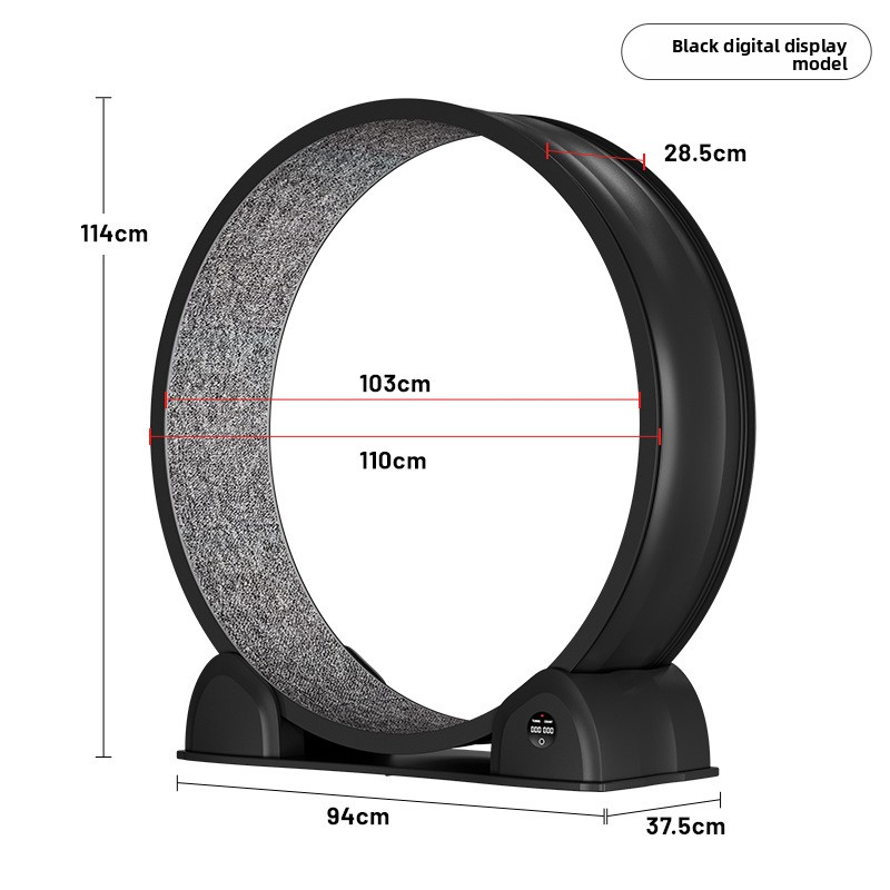 Upgraded version - with digital display - black