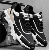Chaussures de basketball pour hommes à bout pointu, en maille respirante, à semelles épaisses et lacets, souples, pour l'automne et l'hiver – Meilleures ventes