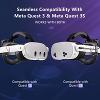 Tali Kepala Baterai 20000mAh untuk Headset VR Meta Quest 2 3 3S dengan Pencahayaan RGB dan Desain Baterai Magnetik