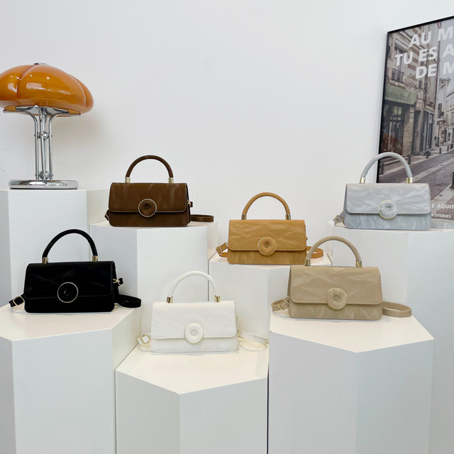 2024 New Arrival Autumn Handbags for Woman Fashion Button Woman's Bags Candy Color Lady's Crossbody Bag