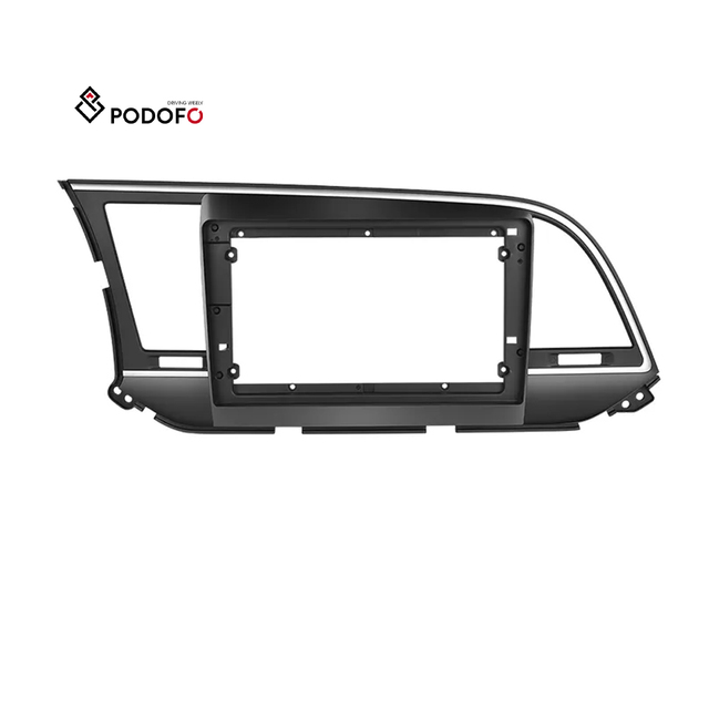 Podofo 2 Din 9'' Android Dashboard Car Radio Frame Special Kit for Hyundai ELANTRA 2016 Damage-free Kit Car Fascia